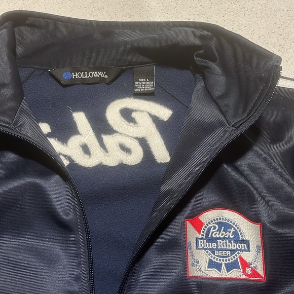 Pabst Blue Ribbon polyester track jacket. - Picture 5 of 5